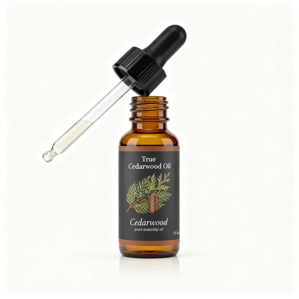 Cedarwood Essential Oil bottle